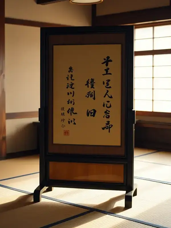 再生した衝立